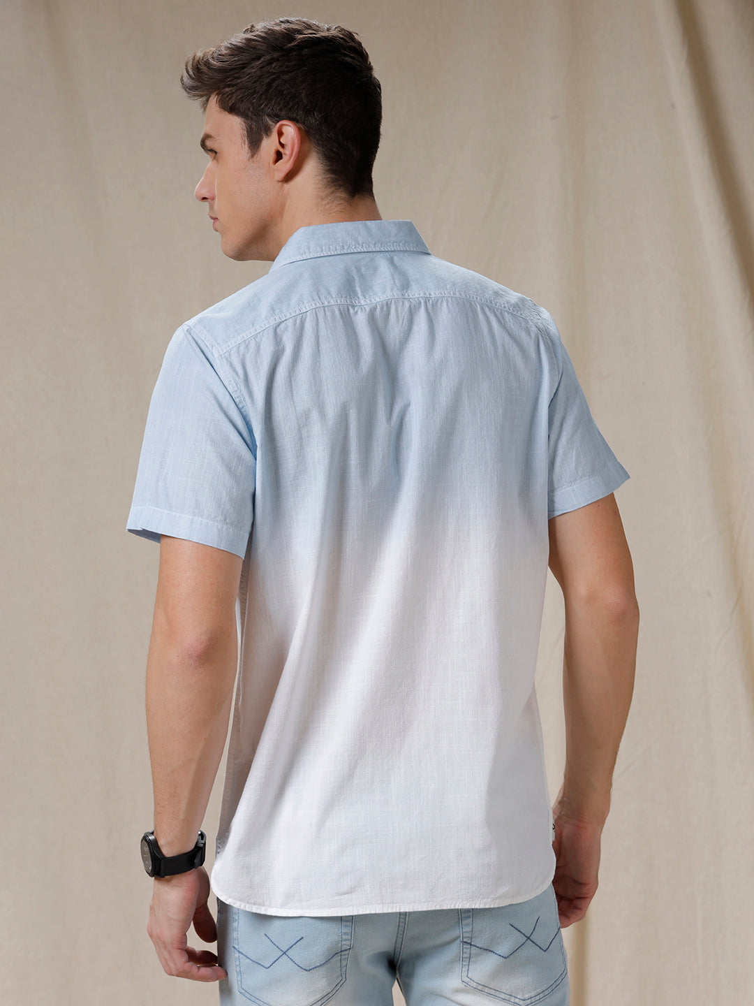 Fade In Blue Ombre Shirt