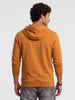 Solid Zipper Hooded Sweatshirt | Orange | WNSS0609