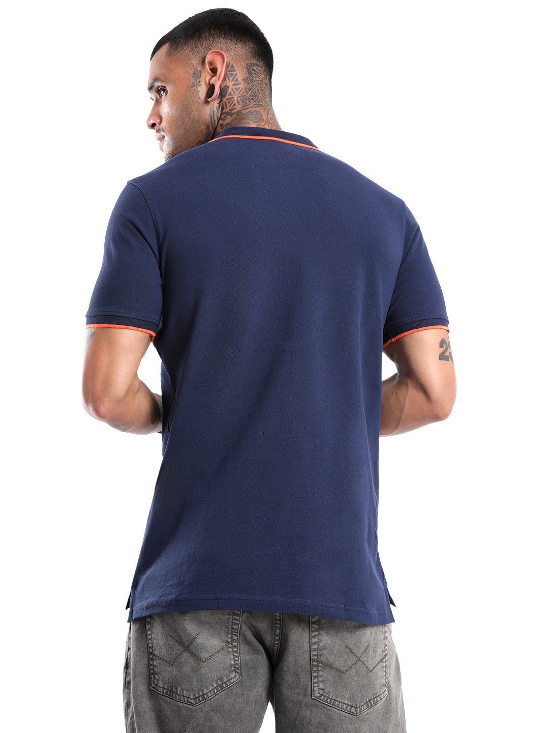 Timeless Navy Tipping Polo T-Shirt