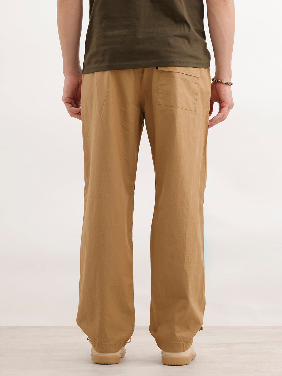 Parachute Fit Solid Trouser  | Khaki