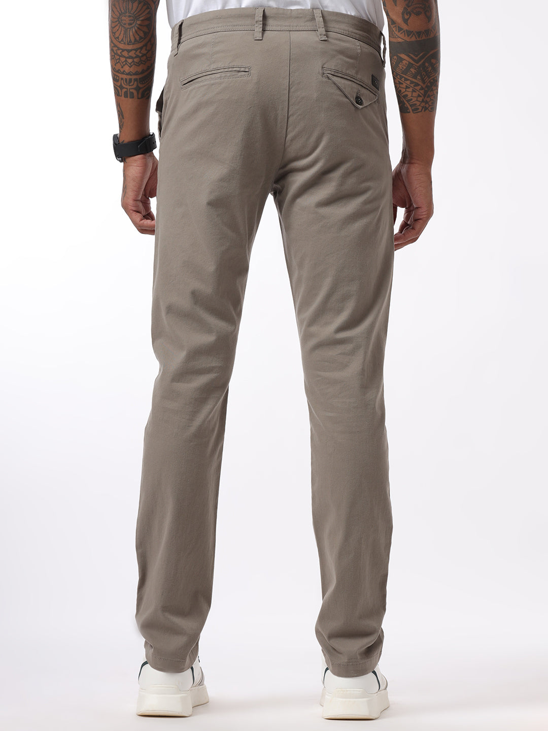 Grey Trim Slim Fit Trouser