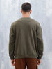 Wrogn Comfort Fit Graphic Sweatshirt For Men | Olive