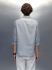 Men's casual slim fit double pocket shirt | Grey