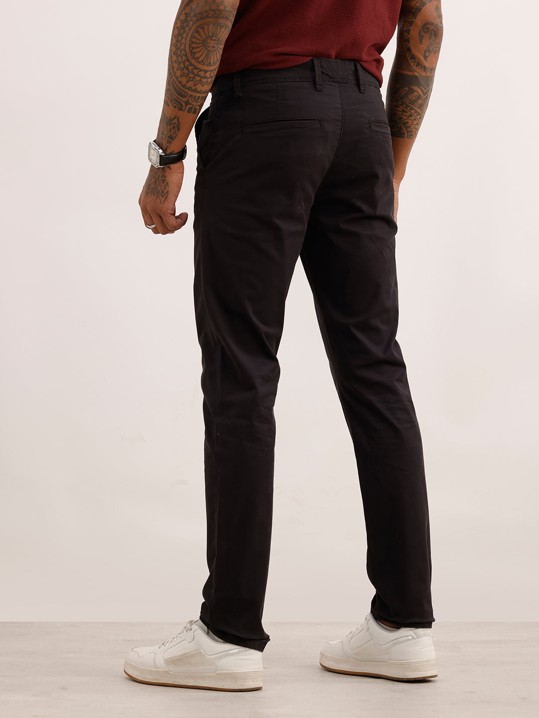 Classic Solid Slim Fit Trouser | Black | WTR0200SL4050S