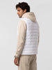 Classic Cut-Off Sleeve Puffer Jacket | White