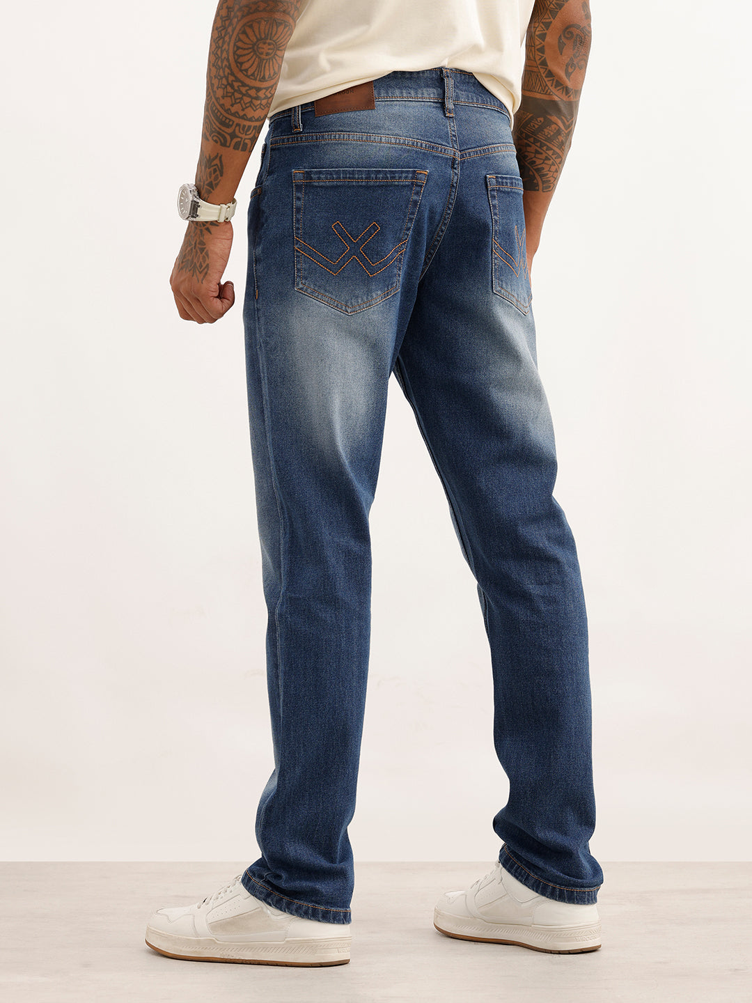 Faded Slim Fit Denim Jeans | Light Blue | WJN0200SR2084S