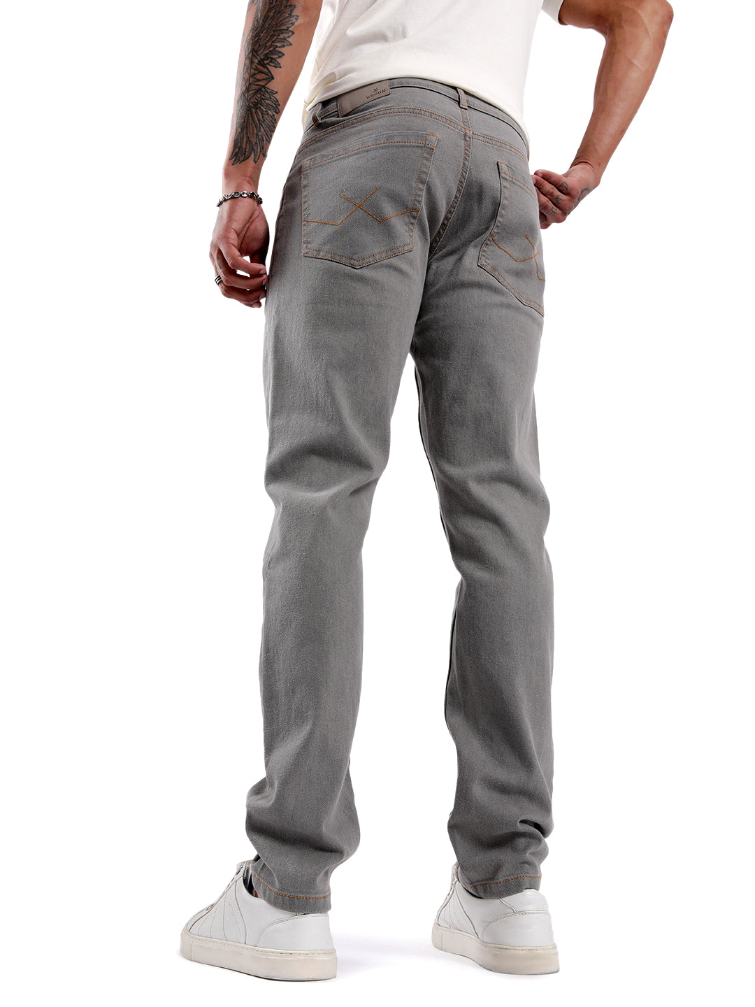 Sleek Slim Fit Grey Jeans