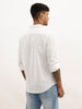 Solid Slim Fit Full Sleeve Shirt | White