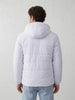 Solid Hooded Puffer Jacket | White