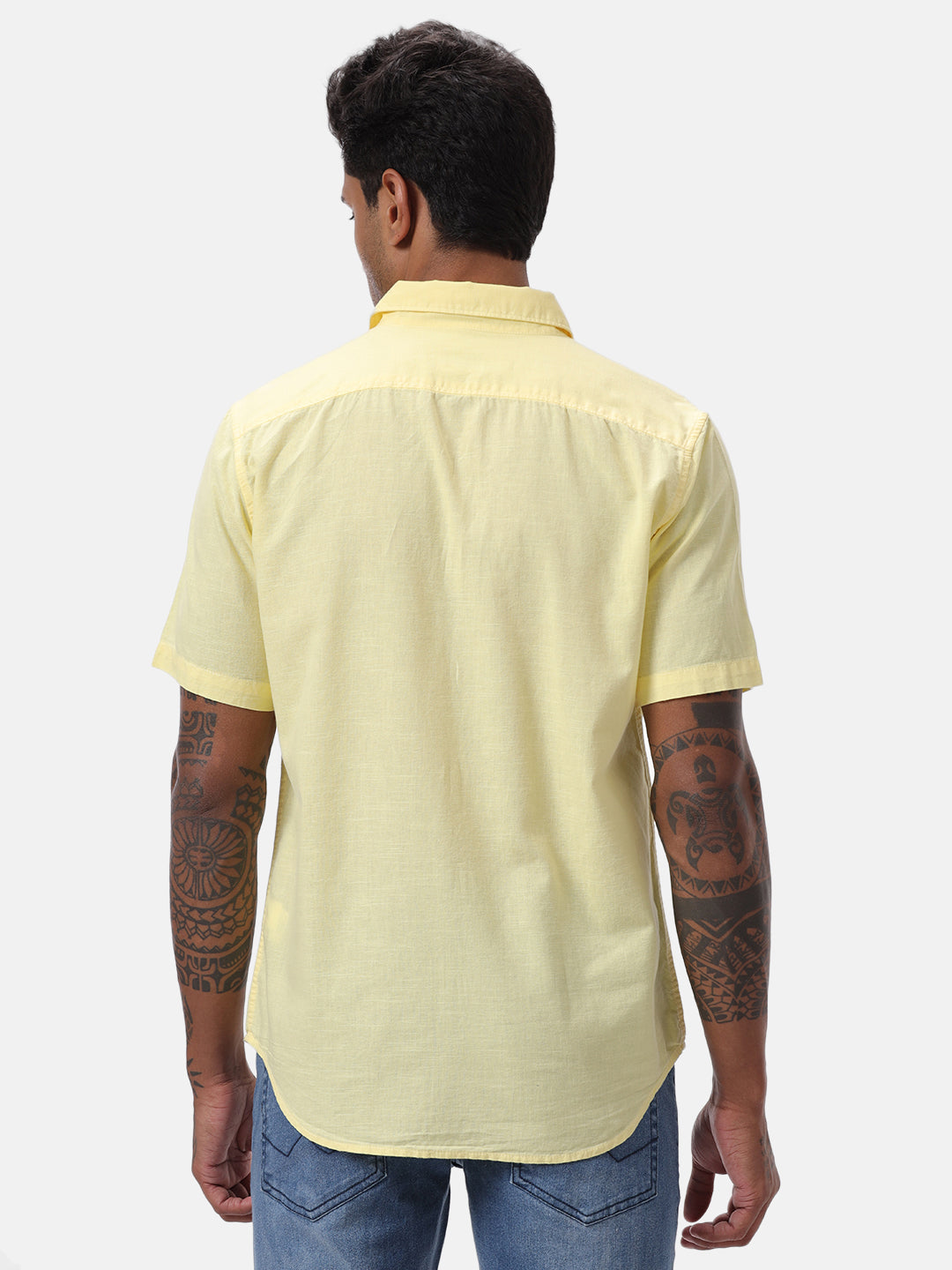 Yellow Vogue Half Sleeve Shirt