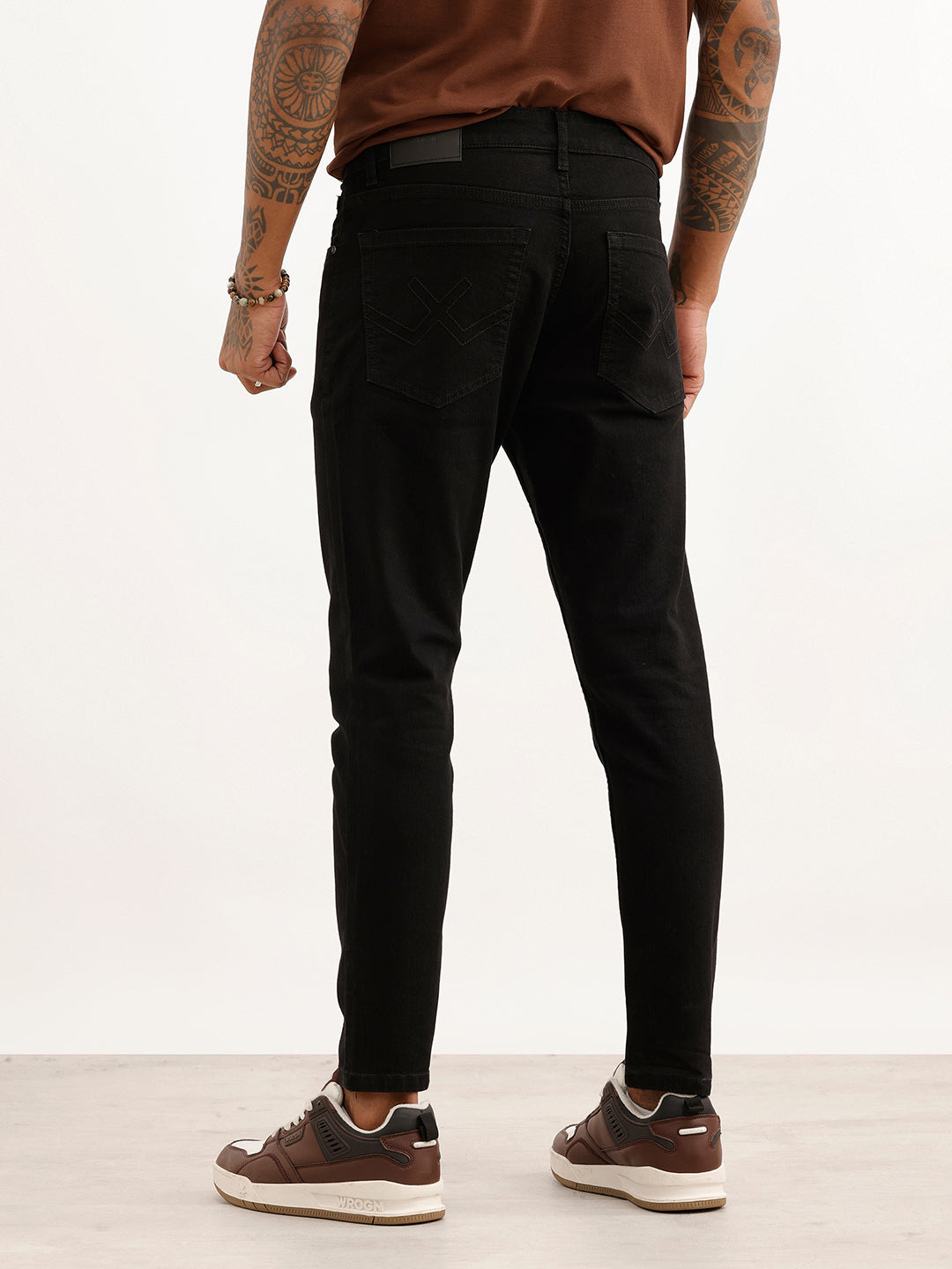 Solid Slim Crop Fit Denim Jeans | Black | WJN0200SL2001S