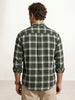 Comfort Fit Checkered Shirt | Dark Green