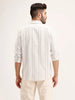 Slim Fit Striped Shirt | White