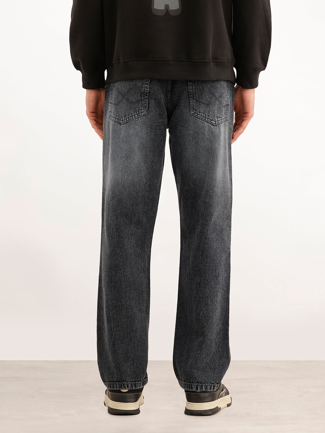 Heavy Fade Anti Fit Jeans | Grey