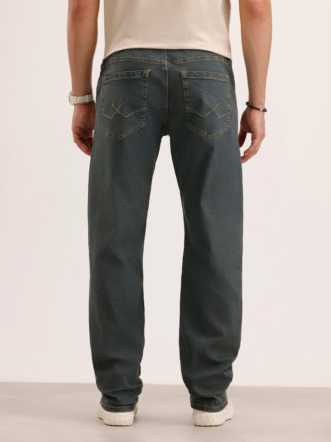 Anti Fit Cut & Sew Denim Jeans | Blue