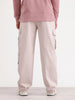 Loose Fit Cargo Trouser | Khaki