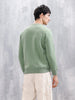 Varsity Printed Men’s Sweatshirt In Comfort Fit | Green