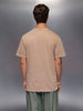 Solid Oversized T-Shirt   |  Beige