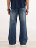 Bootcut Fit Faded Denim Jeans  | Light Blue
