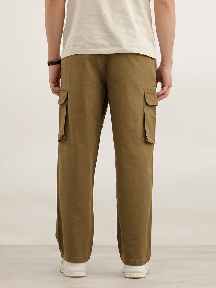 Loose Fit Cargo Trouser  | Olive