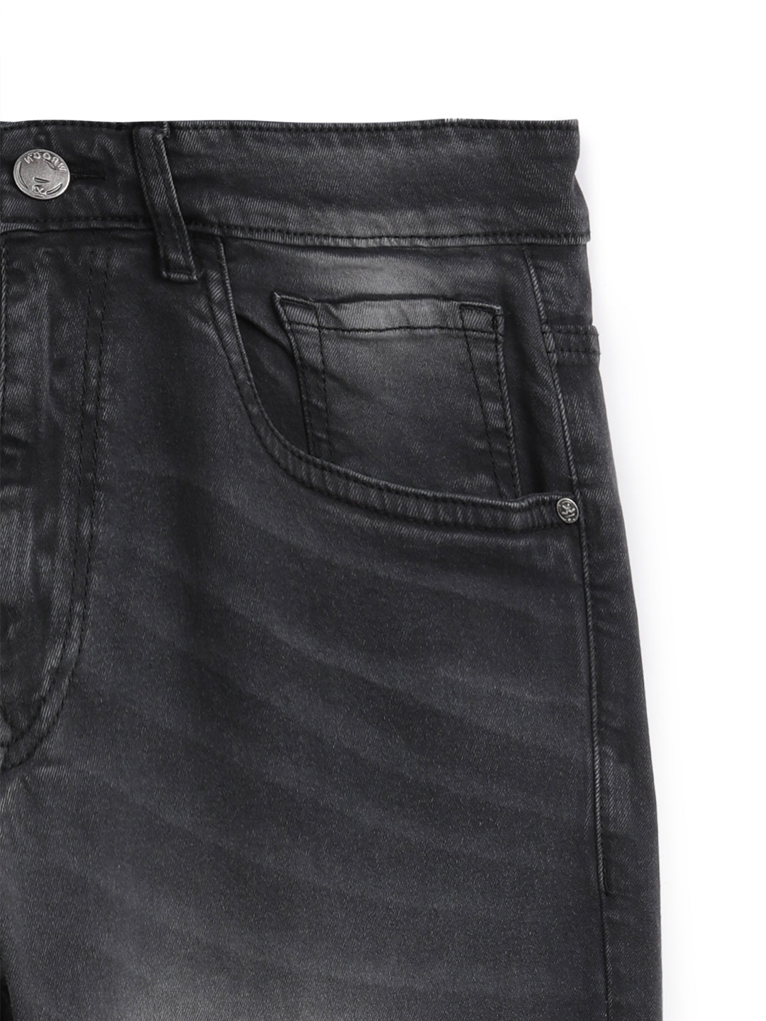 Dark Grey Dobby Jeans