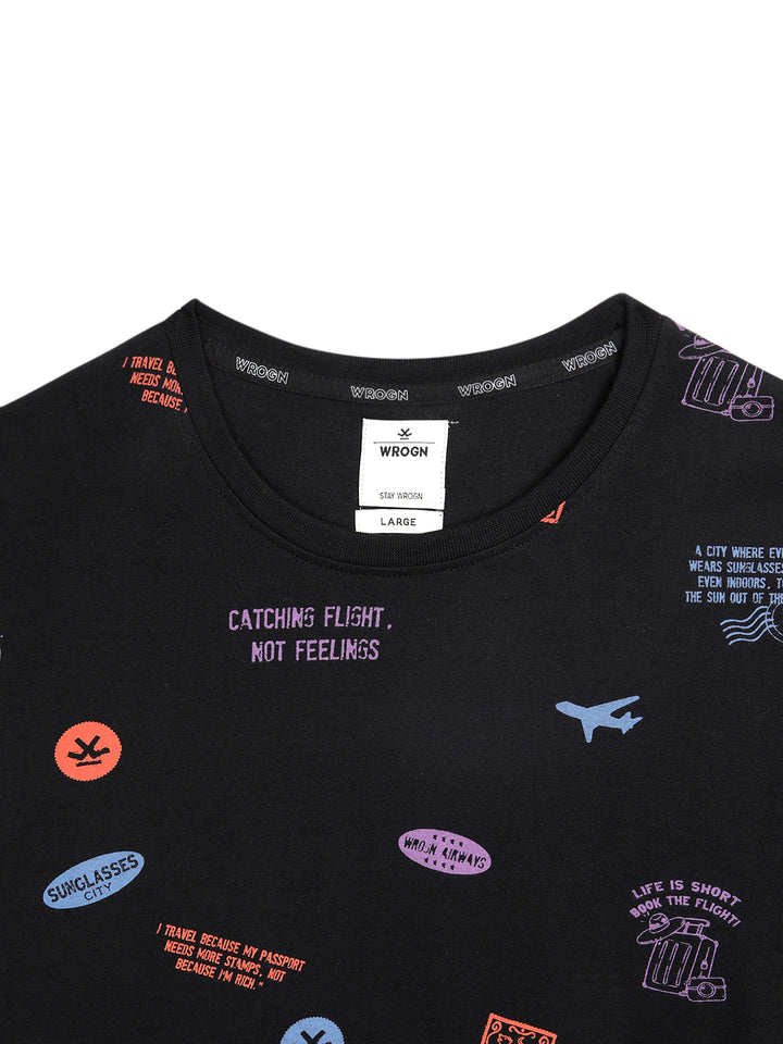 Classic Black AOP T-Shirt