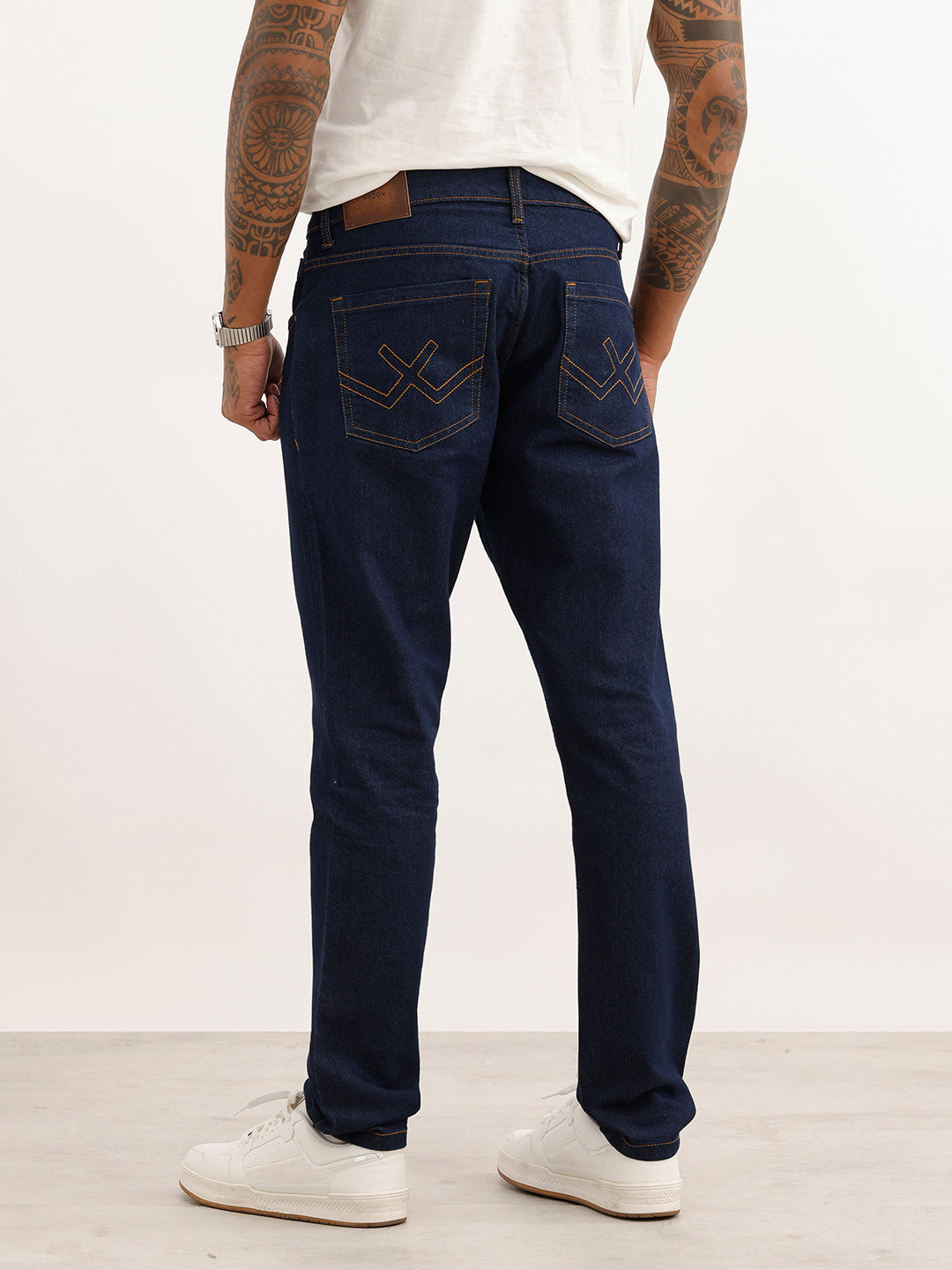 Solid Slim Fit Denim Jeans | Dark Blue | WJN0200SL2192S