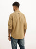 Solid Slim Fit Full Sleeve Shirt | Beige | WTSH0714M
