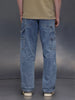 Mid-Wash Indigo Carpenter Fit Jeans | Mid Blue