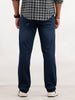 Solid Straight Fit Denim Jeans | Dark Blue