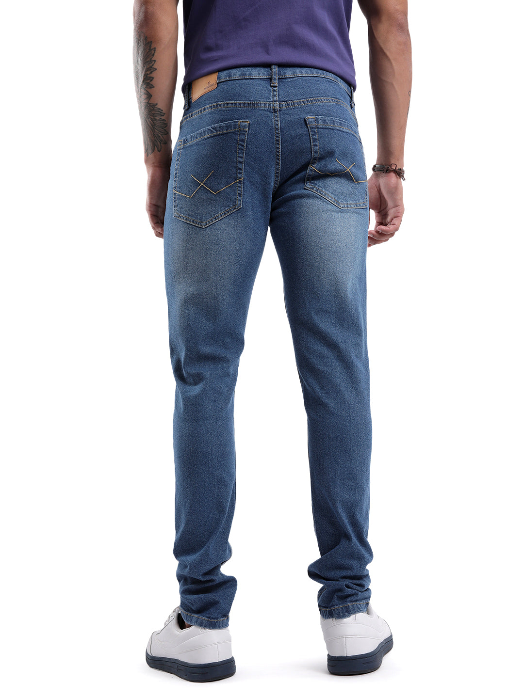 Blue Medstone Tapered Slim Jeans