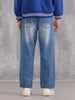 Loose Fit Cotton Stretch Mid Wash Jeans | Midstone