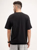 Oversized Fit Half Sleeve T-Shirt | Black