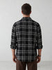 Classic Regular Fit Checkered Shirt | Black
