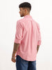 Solid Slim Fit 100% Cotton Shirt | Red