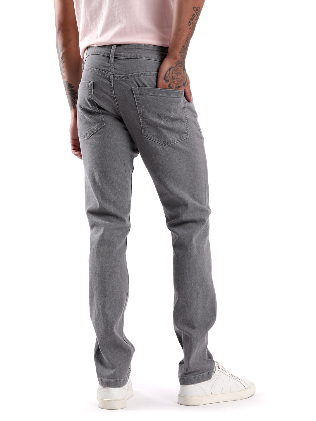 Elite Grey Twill Denim Jeans