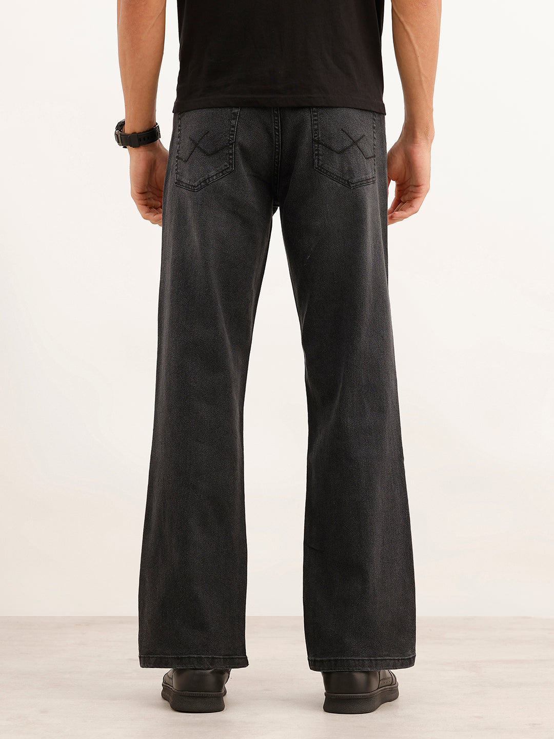 Classic Bootcut Denim Jeans | Black