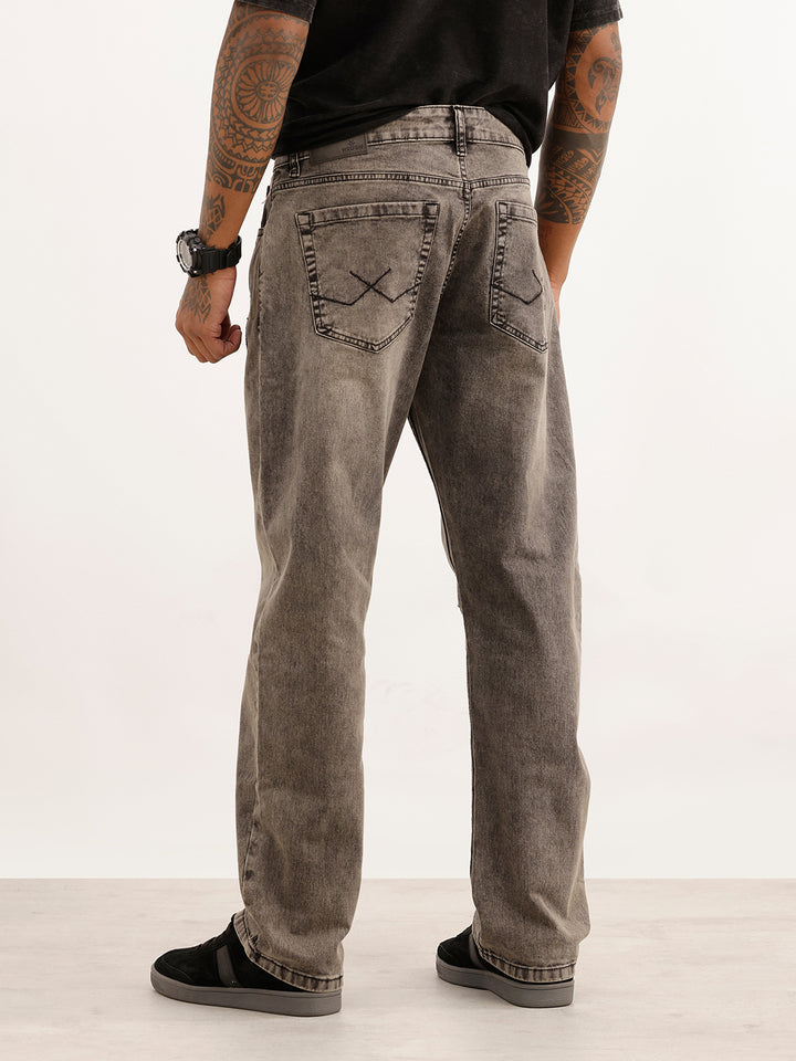 Faded Anti Fit Denim Jeans | Grey