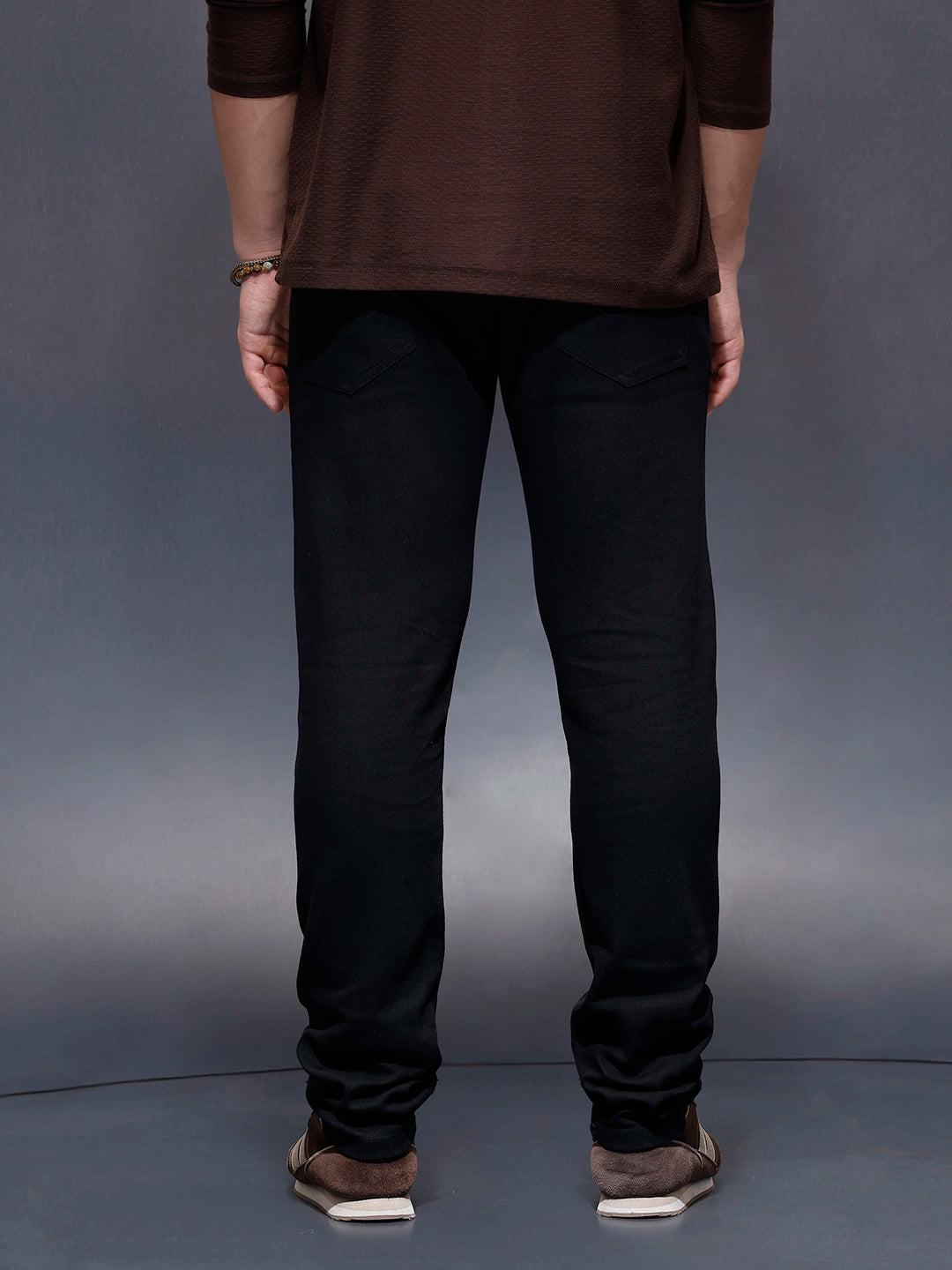 Casual Slim Fit Denim Jeans  | Black