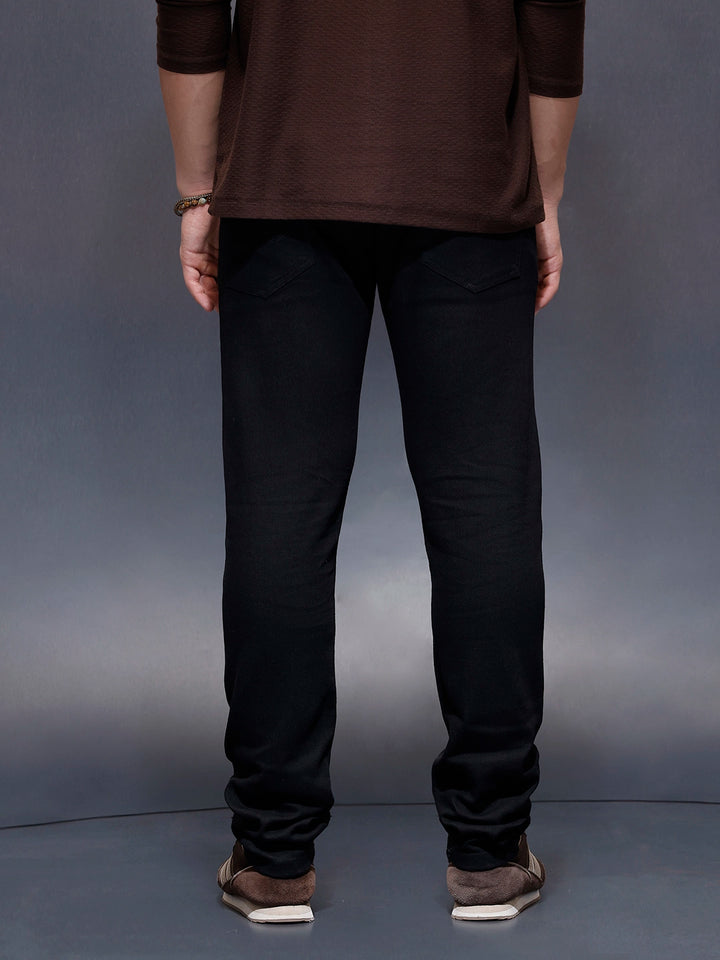 Casual Slim Fit Denim Jeans  | Black