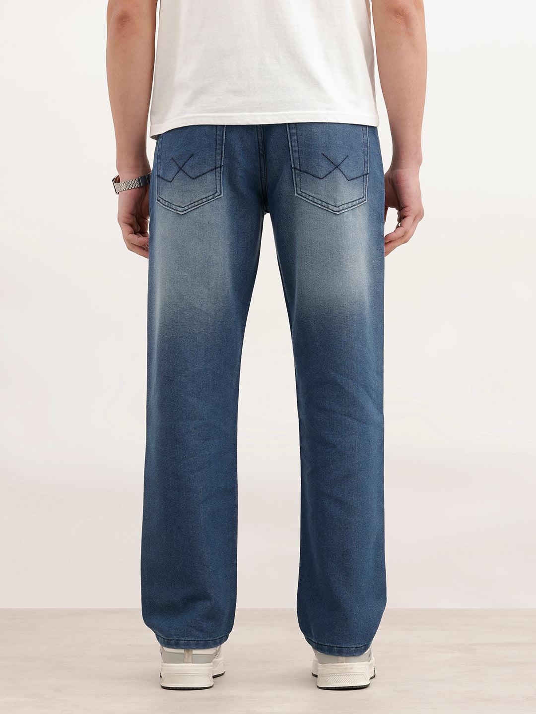 Anti Fit Faded Denim Jeans | Blue