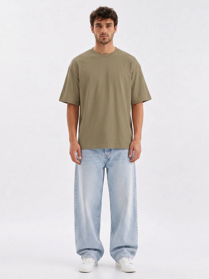 No Brainer Bounce Oversized T-Shirt |Olive