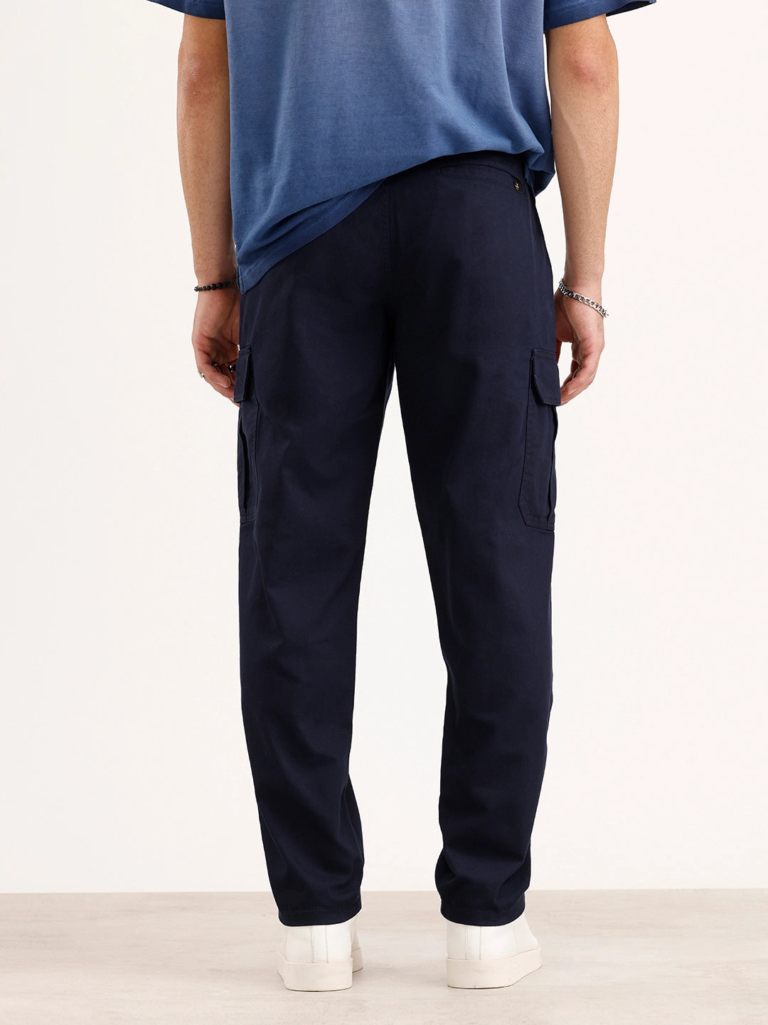 Anti Fit Cargo Trouser | Navy Blue