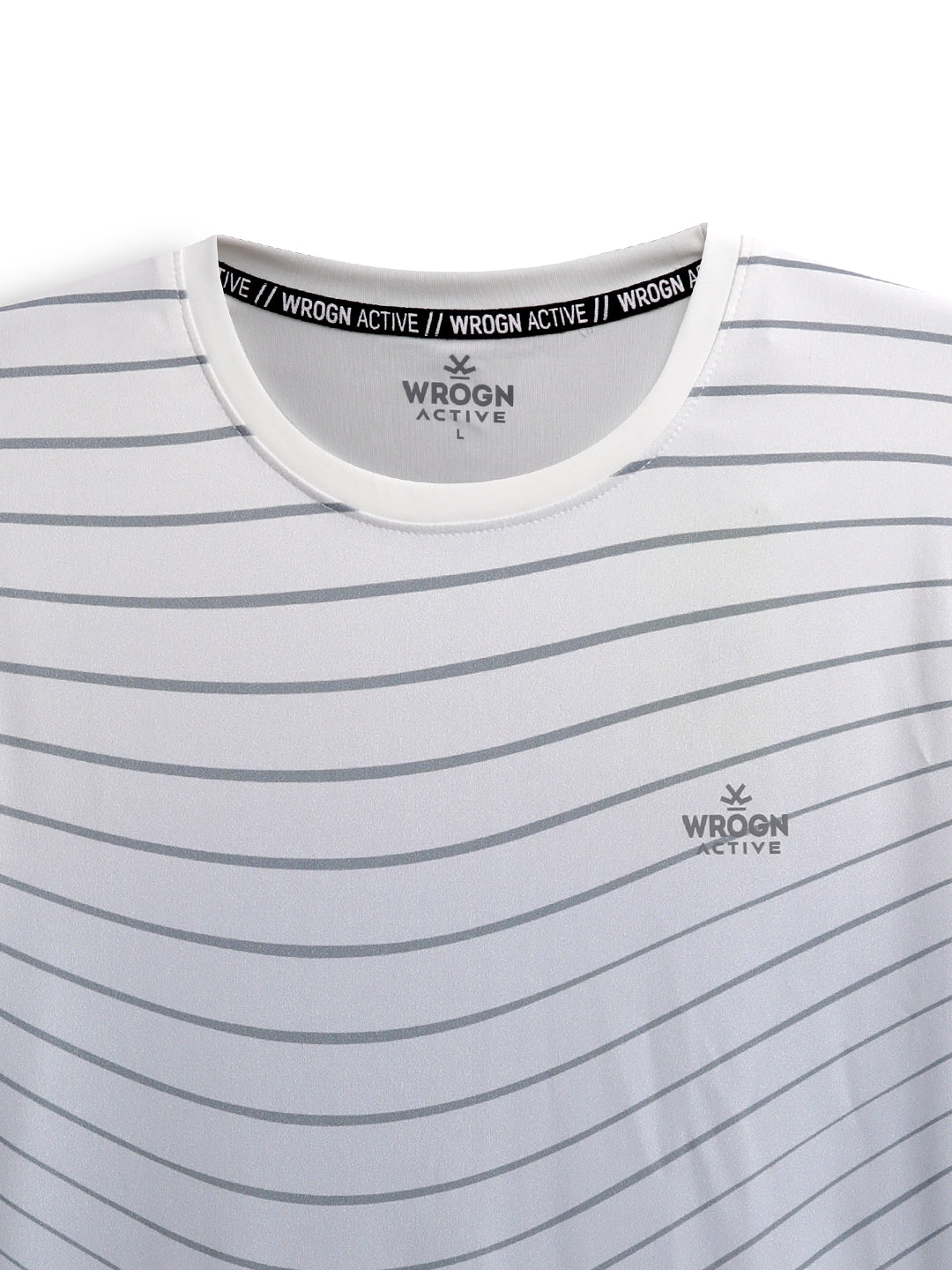 Classic White Striped Active T-Shirt