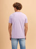 Placement Print Regular Fit T-Shirt | Light Purple