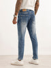 Faded Slim Fit Denim Jeans | Light Blue