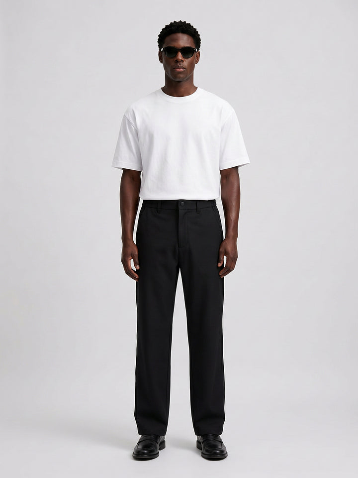 Travelite Straight Fit Trousers | Black