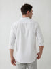 Solid Regular Fit Full Sleeve Shirt | White