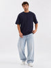 No Brainer Bounce Oversized T-Shirt | Essential | Navy Blue