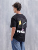 Men’S Casual Oversized Fit Graphic T-Shirt | Black